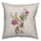 Funky Multi-Color Floral 18" x 18" Throw Pillow
